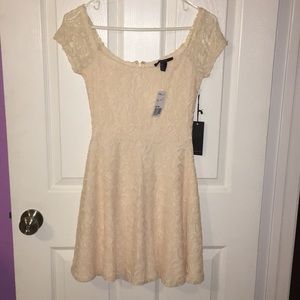 Brand New Forever 21 Cream Lace Dress